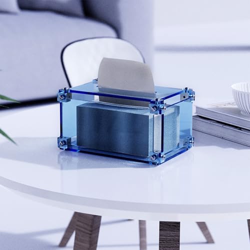 Boîte à mouchoirs rectangulaire en acrylique pour un design épuré - 6