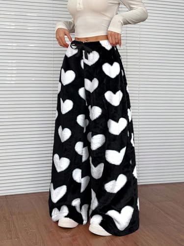 Image of Leopard Pants Women Therian Fuzzy Pajama Pants Y2k Cheetah Pants Grunge High Waisted Fluffy Pants