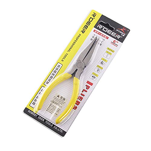 Mini Flat Nose Pliers Professional Jewelry Making Beading Pliers Smooth Jaw Long Needle Nose Plier For Family Wire Bending Warpping Shaping, Jewelers Repair Tools (6 Inch) #TOP4