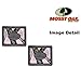 Mossy Oak Infinity Pink Camo Print Logo Camo Car Truck SUV Rear Seat Utility Heavy Duty Trim-to-Fit Rubber Floor Mats - PAIR