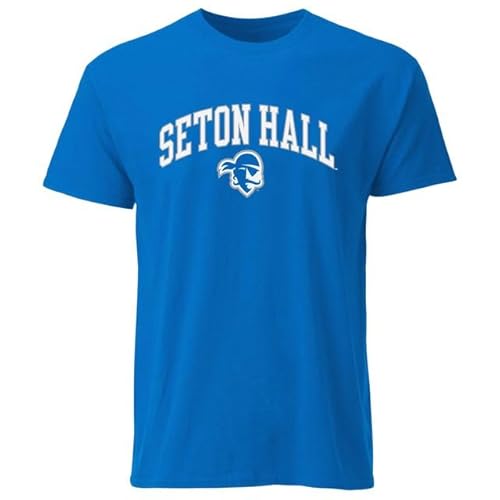 Barnesmith Seton Hall University SHU The Pirate Short-Sleeve T-Shirt, Spirit, Royal Blue, X-Large