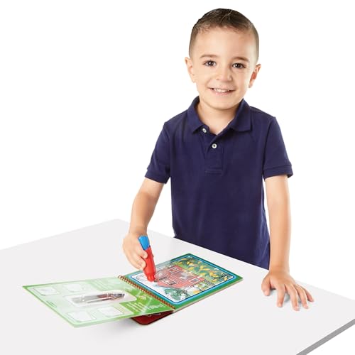 Melissa & Doug Water Wow La Farme, Bloc d'activités de coloriage à révélation à l'eau réutilisable, Livres d'activités, Loisirs créatifs pour filles et garçons de 3 4 5 6 7 ans - Certifiés FSC