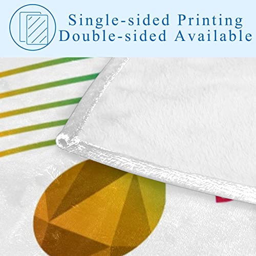 Couverture douce multicolore pour vos sorties camping et soirées canapé cocooning