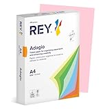 Couleur : Rose Rey 336821-RSE Adagio Ramette de 250 feuilles papier A4 pour Copieur/Laser/Jet d\'encre 160 g Rose