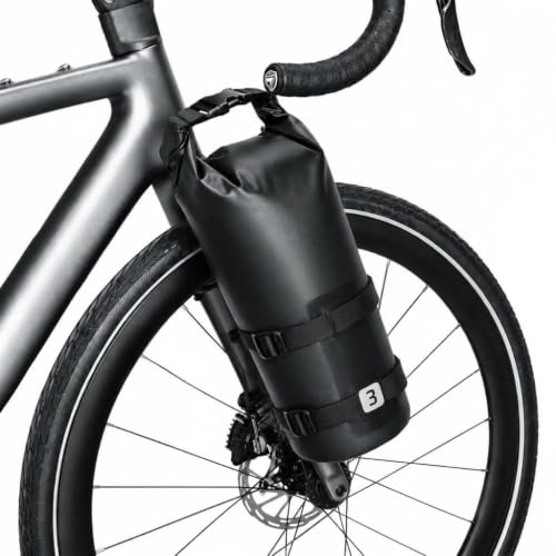 ���]�ԃt�����g�t�H�[�N�o�b�O DAHON Boardwalk/Cadenza/Calm/Clinch/Dash/Hit 2024-2026�ɓK������A�t�����g�t�H�[�N��t����t���A�h�����[���g�b�v���A��e�ʎ��[�A�Œ�X�g���b�v�t���A�ϋv���� �݌v 3L [
