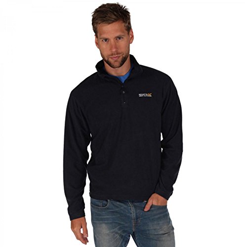 Regatta - Regatta Thompson Homme Veste en Polaire col Montant 1/4 Zip Randonnée Chaud - Bleu Marine - L - -17%