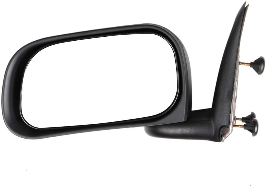 Driver Side Black View Mirrors Fit for 2005 2006 2007 2008 2009 2010 2011 For Dodge Dakota Manual Adjustment Manual Folding Non-heated Exterior Mirrors