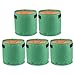 Produktbild Poxl Pflanze Wachsende Tasche 5Pcs 20L Pflanzsäcke aus Vliesstoff Pflanze Wachsende Tasche Gras Grün