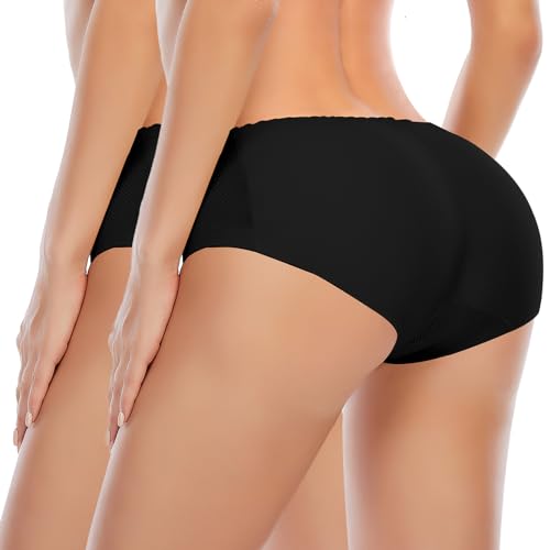 Image of DERCA Butt Lifter Panties Padded Underwear for Women Seamless Booty Pads Hip Enhancer Butt Lifting panty