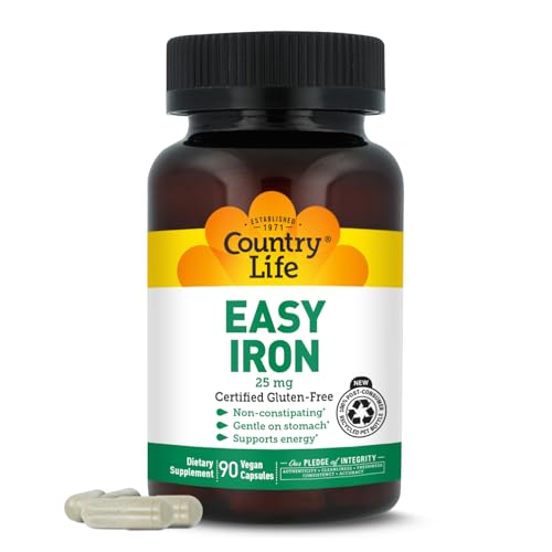 Country Life Easy Iron 25 mg with Ferrochel 90 Capsules