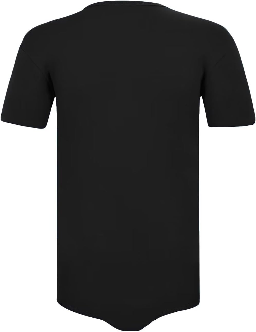 Landofgenie Men Short Sleeve Bodysuit Pajama Bodysuit One Piece Pajamas Rompers Basic Onesie - Image 2