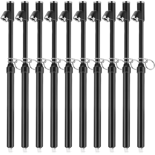 Tallew 10 Pack Dual Head Tire Pressure Gauge Heavy Duty Air Pressure Tire Gauge for Auto Truck Car RV Van Gage Range 10-150PSI, 1-10Bar (Black)