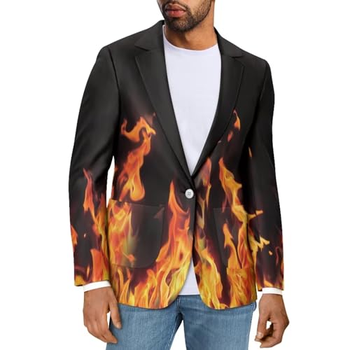 Adult Men Blazer Suit Regular Fit Business Jacket Suit Plus Size XS-5XL Breathable Lightweight Notched Lapel3