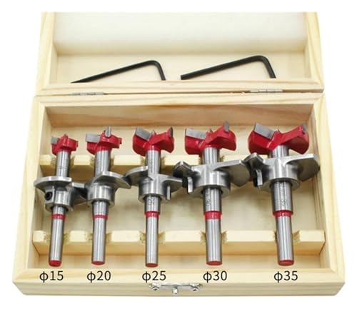 Kit de brocas de carburo para madera 15-35 mm ajustable miniatura 6