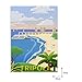 Nice Captain World Tourism Cities Poster City Travel Flat Design Style 70cm*50cm Canvas (Libya Tripoli)
