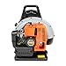 Backpack Gas Powered Leaf Blower, Commercial 2.7kW 850CFM 63CC 4.3HP 2-Stroke Powerful Lightweight Gasoline Grass Lawn Blower w/Harness Air-Cooled & 1.8L Fuel Tank for Yard Lawn Care, Snow Removal