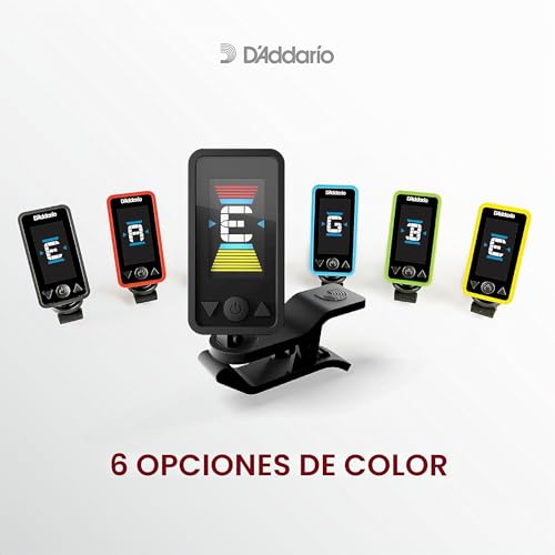 Miniatura 3 de D Addario Afinador De Guitarra - Eclipse Headstock Tuner - Afinador De Guitarra Española, Afinador Guitarra Eléctrica - Negro