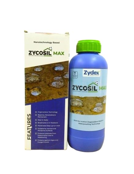 Image of Zydex Zycosil Max | New Generation Organosilane Reactive Waterproofing Technology | Upto 4mm penetration (1L)
