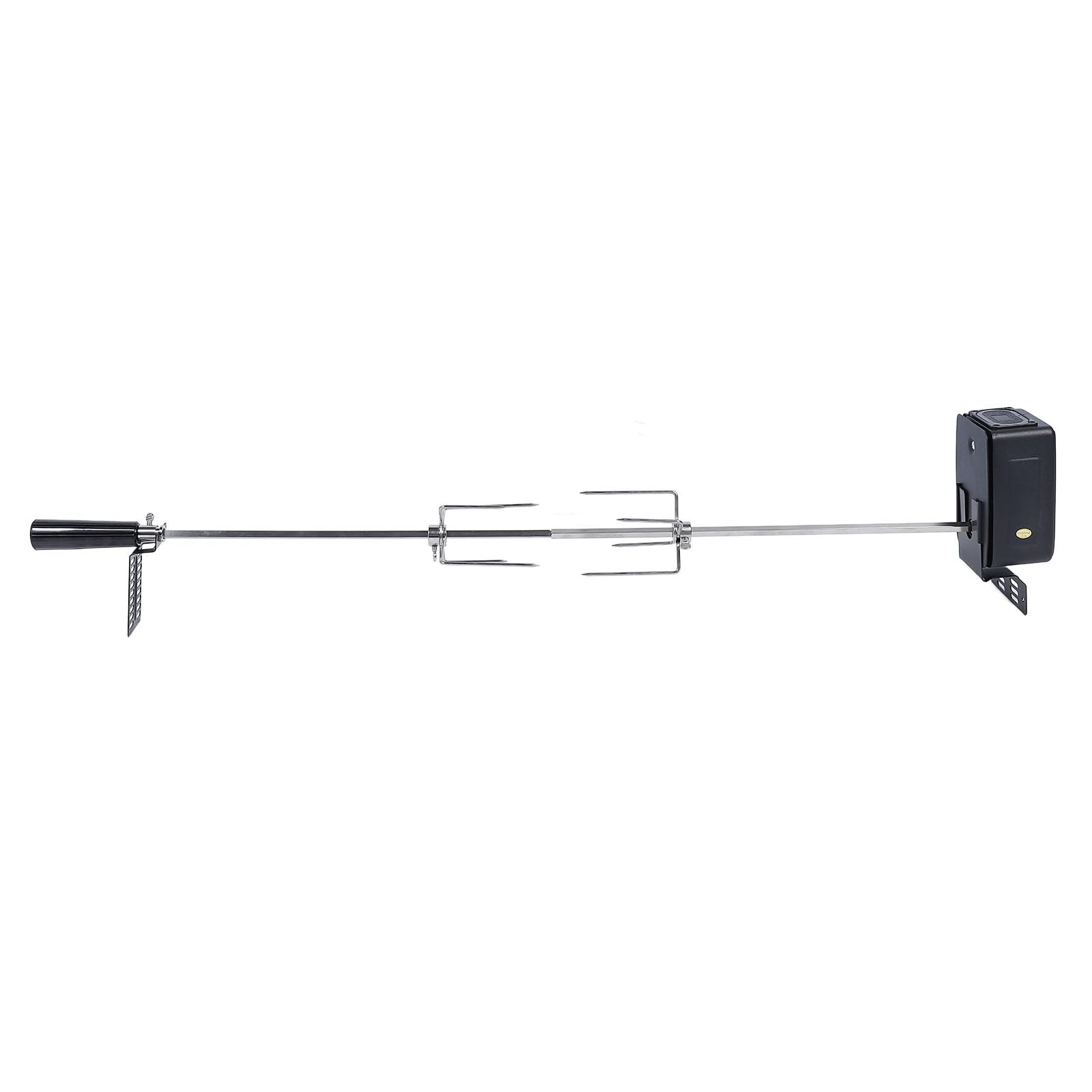 Rotisserie Grill Kit, Pig Roaster Automatic Rotating Motor BBQ Rotisserie 15kg Load Capacity BBQ Grill Kit Chicken Rotisserie Machine for Backyard Camping Outdoor Grills