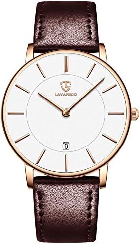 BEN NEVIS Mens Watches, Minimalist Fashion Simple Wrist Watch for Men Analog Date with Leather Strap