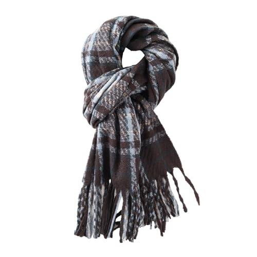 Plaid Scarf for Women Soft Warm Scarf for Women Winter with Tassels 200 * 60cm Can Be Used as Shawl Warm Big Tartan Scarves Wrap Shawl Ladies Gifts