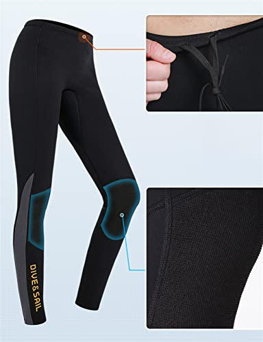 Heavyoff Wetsuit Pants Women Men 3Mm Neoprene High Waisted Snorkeling Leggings For Surfing Swimming Snorkeling #TOP4