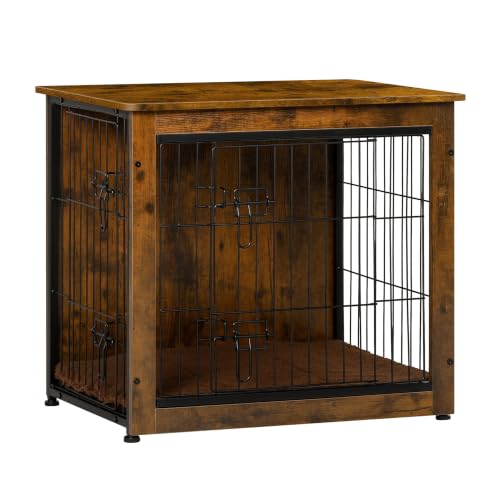 DWANTON Dog Crate Furniture with Cushion