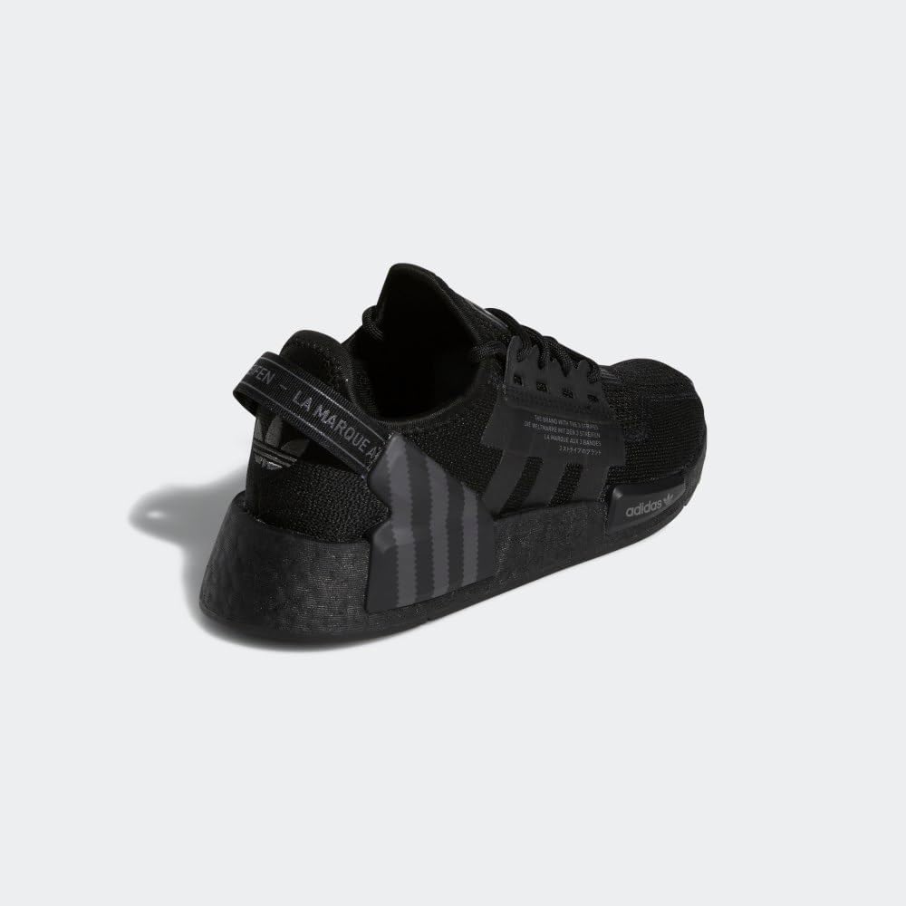 【無料長期保証】adidas キッズ ボーイズ NMD R1 V2 レースアップスニーカー シューズ カジュアル - ブラック マグネットバックル