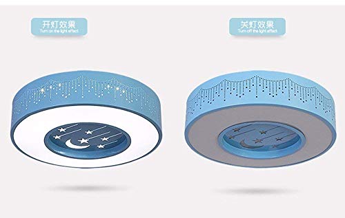 Plafonnier LED moderne 50cm pour chambre enfant avec télécommande - 2