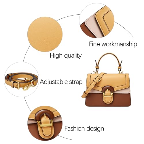 Top-Handle Bags for Women - Fashion Designer Mini Purse with Leather Strap Cute Tiny Clutch Crossbody Bag4