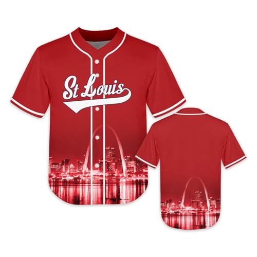Camisa de beisebol City Night Skyline Jersey estampada vestuário para crianças fãs uniforme presente