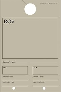 Vehicle Control Card Colored Unimprinted (250) (Gray)