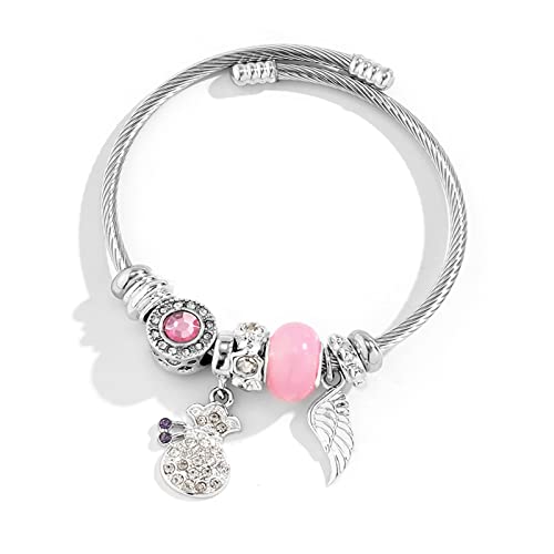 Cute Evil Eye Charms Bracelets for Women, Silver Bangle Bracelet Open Cuff Bracelet Love Heart Wrap Bracelet Blue Red Bracelet for Girls Adjustable Handmade Jewelry Birthday Gifts for Her