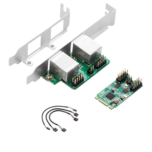 Carte Réseau M.2 PCIe 2 Ports pour Connecter Votre PC au Réseau Local et Domotique