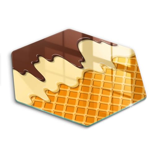 Planche à Découper Induction Wallfluent 40cm Protection Plaque Hectagonale - 2