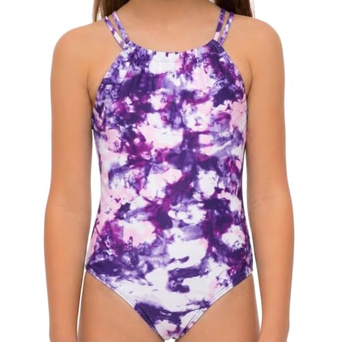 Image of Kanu Surf Girls Jasmine Beach Sport Halter One Piece Swimsuit