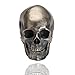 Glintbay Generation 2 Handmade Sterling Silver Skull Bead Biker Rocker Punk Pendant (Matte-S)