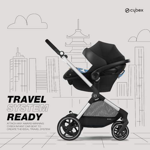 Cybex Eos 5-In-1 Travel System Stroller + Lightweight Aton G Infant Car Seat thumb #3