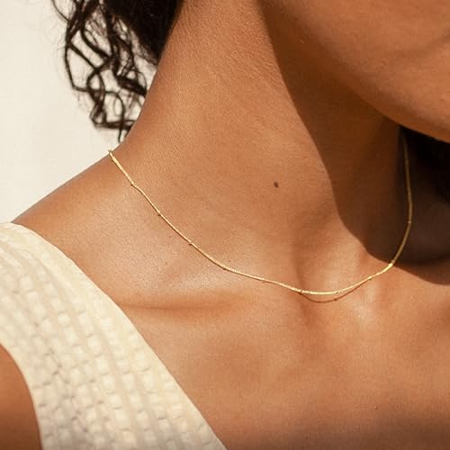 Turandoss Gold Layered Necklaces for Women Dainty 14K Gold Plated Chain Set - image 3