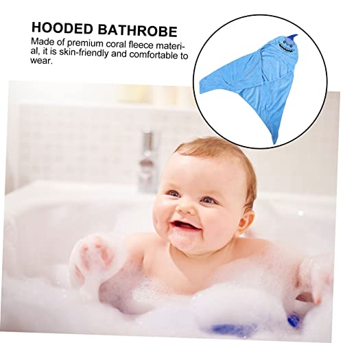 Hooded Bathrobe Coral Fleece Breathable Soft Towel for Cute Cartoon Design Quick Drying for Bathing Pool and Swim for Boys3