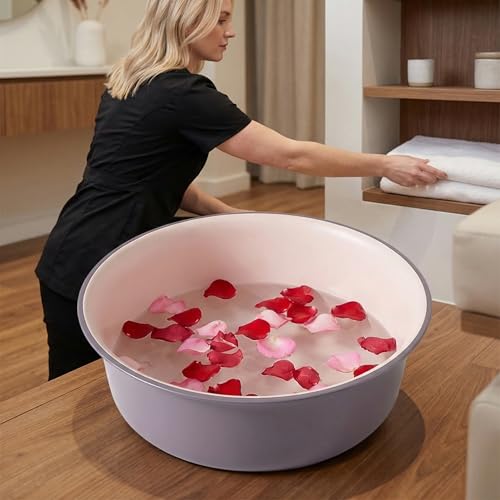 FOMIYES Spa de pies grande de plástico grueso con base antideslizante miniatura 3