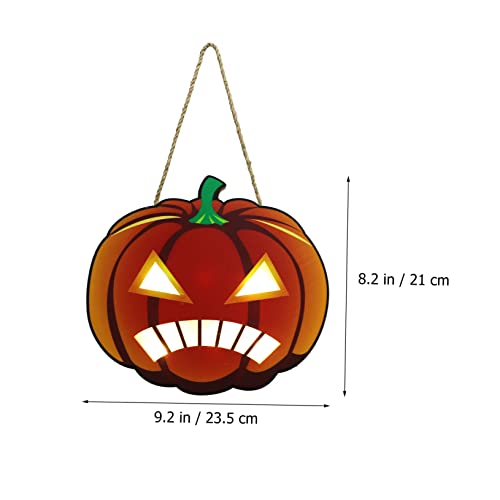 Colgante de Luz LED de Halloween Cabilock de Madera con Iluminación Integrada 3