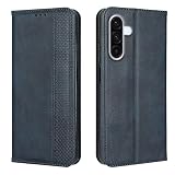 EASSGU Custodia per Samsung Galaxy A56 5G (6.7" Inches) Pelle PU Flip Folio Cover con Interruttore Magnetico, [3 Slot Schede] [1 Portafoglio] Case - Blu