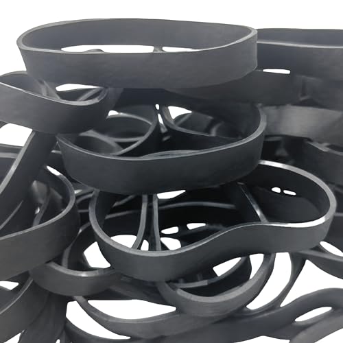 Thick Rubber Bands Heavy Duty - Black Wide Strong Elastic