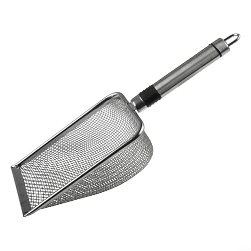 Soil Sifter For Gardening, Stainless Steel Garden Soil Sieve With Handle, Garden Sieve Shovel For Compost Sand Screening (2.0mm)
