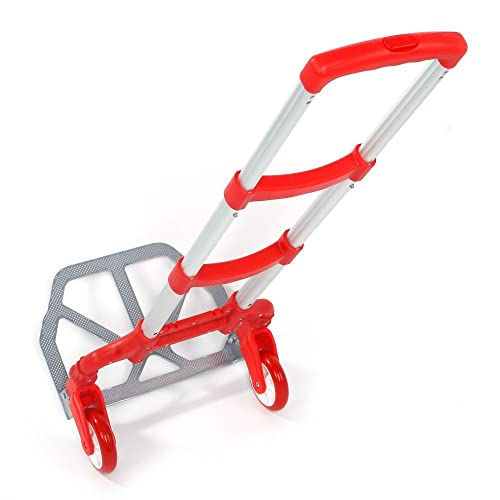 Carretilla plegable portátil de aluminio 165lb capacidad miniatura 7