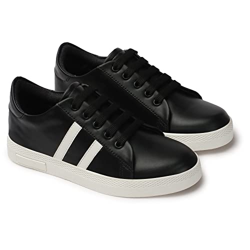 Image of ANTOX Introduce You A Regular Comfortable Striped Casuals for Women's /Ladies /Girl's Sneakers for Women