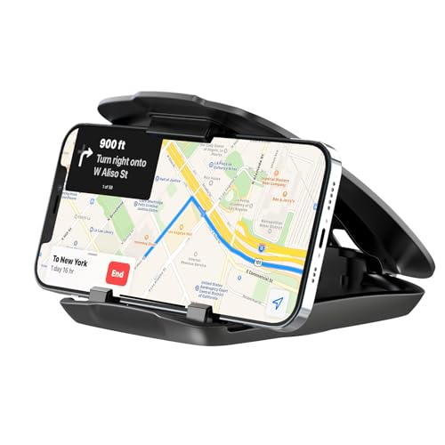 APPS2Car Support de téléphone Portable pour Tableau de Bord GPS de Voiture - Compatible avec Tous Les appareils de 3 à 6,8