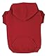 Zack & Zoey Basic Hoodie für Hunde, 40,6 cm, Größe M, Tomatenrot