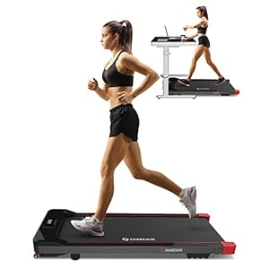 SHAREWIN Under Desk Treadmill, Walking Pad Treadmill 300 lb Capacity, Desk Treadmill Exercise Machine with Remote Control and LED Display, Electric Small Treadmill Walking Jogging Machine for Home and Office Use